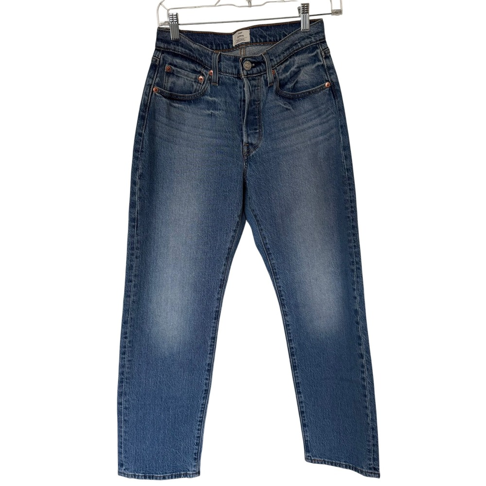 Levis 501 Curve Jeans Womens 26 Blue Excellent Straight Leg High Rise Denim